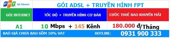 Combo ADSL FPT Huế