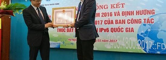 FPT Telecom nhận Bằng khen của Bộ trưởng Bộ TT&TT về thành tích triển khai IPv6