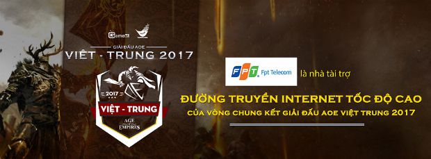 FPT Telecom tài trợ đường truyền Internet cho chung kết AoE Việt - Trung 2017